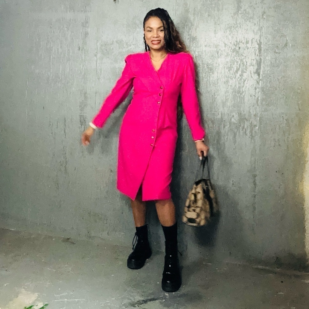 - Vintage Blazer Dress, Fits S